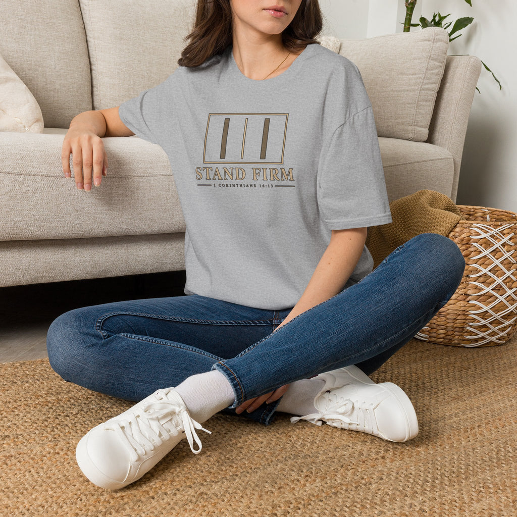 Stand Firm T-Shirt — 1 Corinthians 16:13 Christian Faith Tee