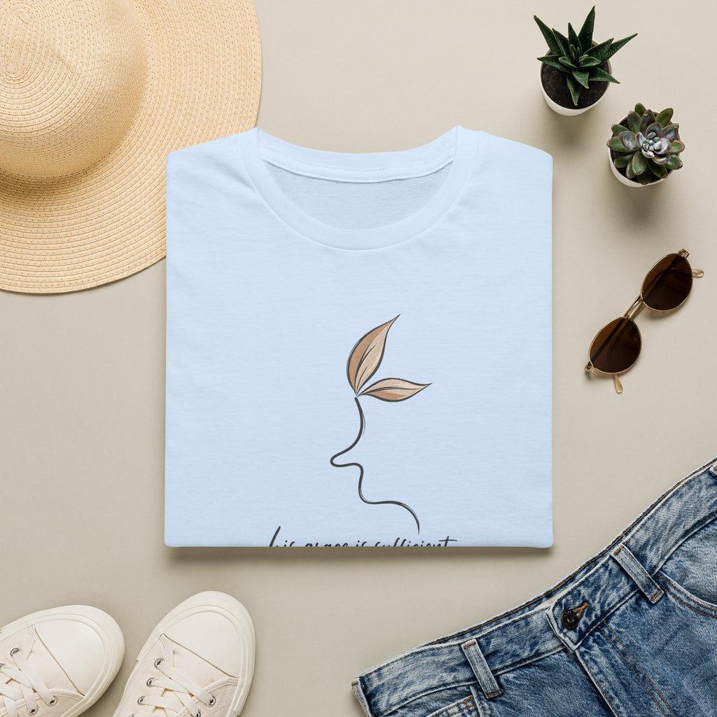 His Grace is Sufficient 2 Corinthians 12:9 - T-Shirt Softstyle Fabric