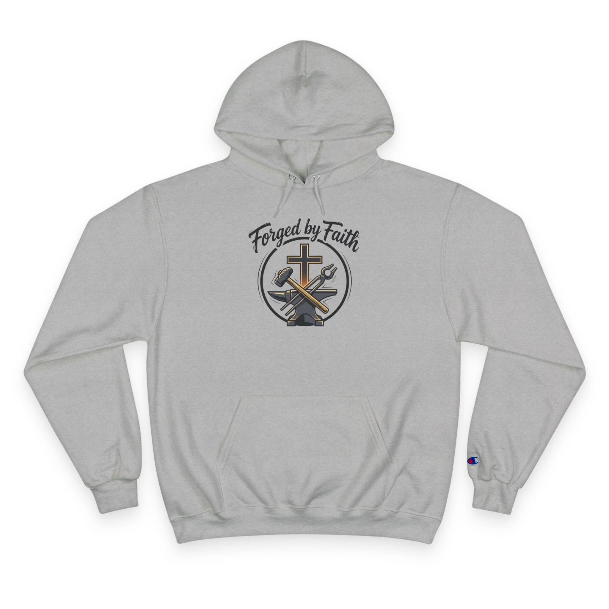 Forge and Thread Co - Forged by Faith Champion Hoodie