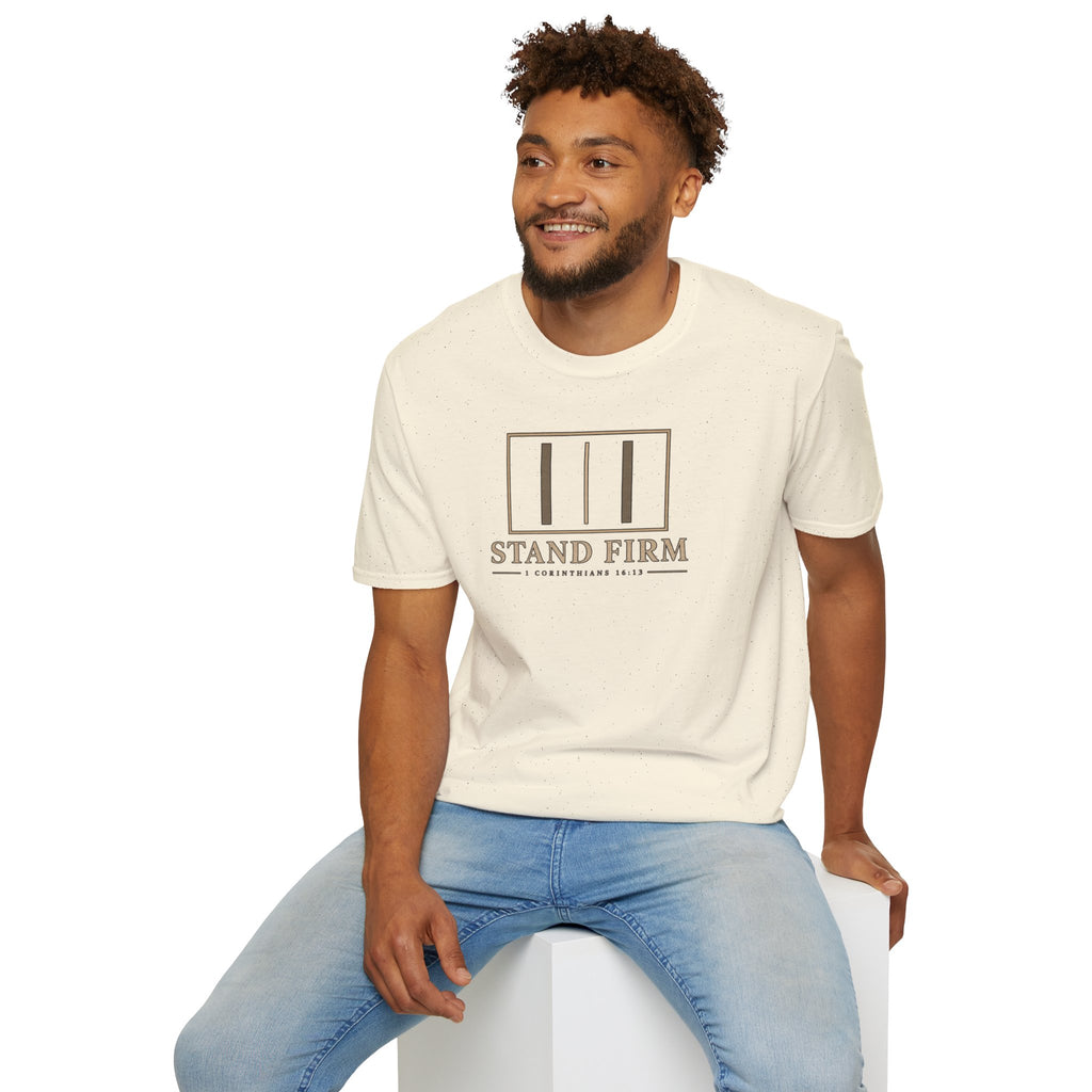Stand Firm T-Shirt — 1 Corinthians 16:13 Christian Faith Tee