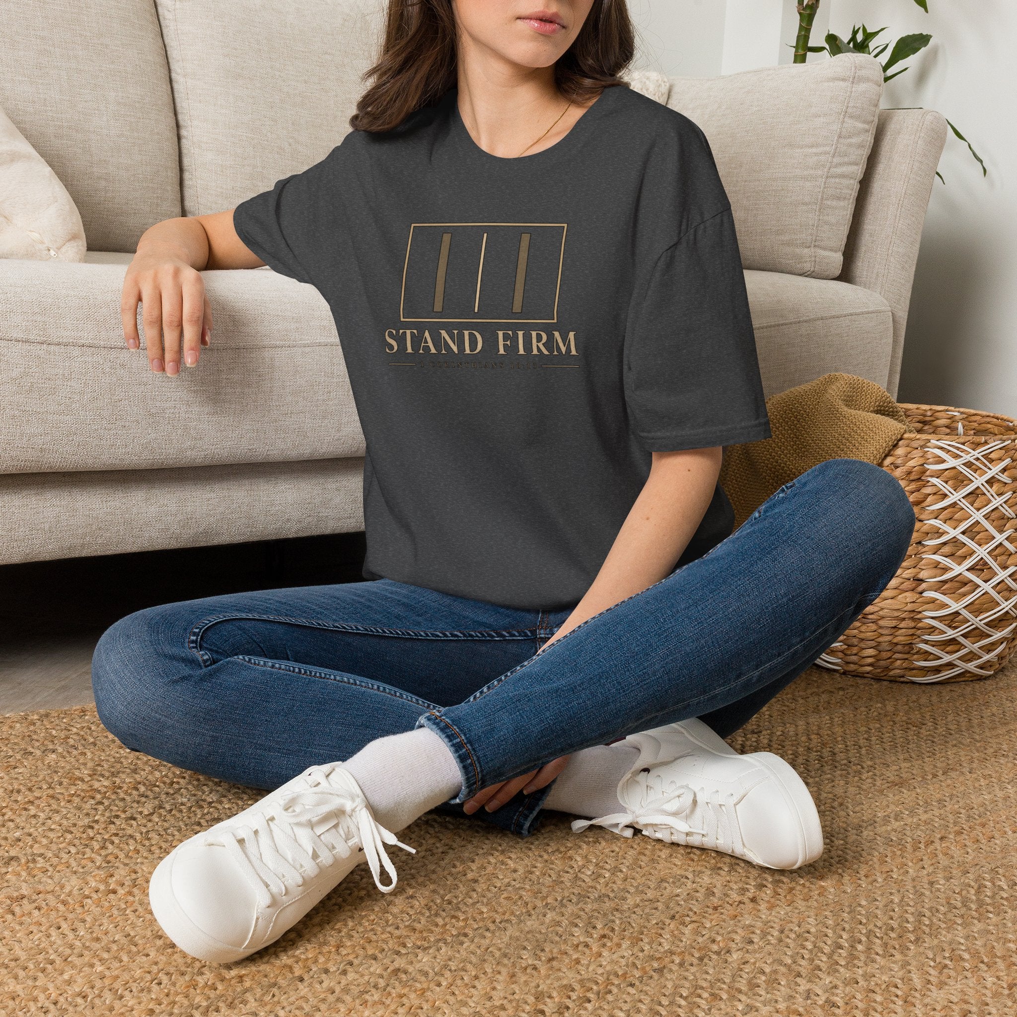 Stand Firm T-Shirt — 1 Corinthians 16:13 Christian Faith Tee