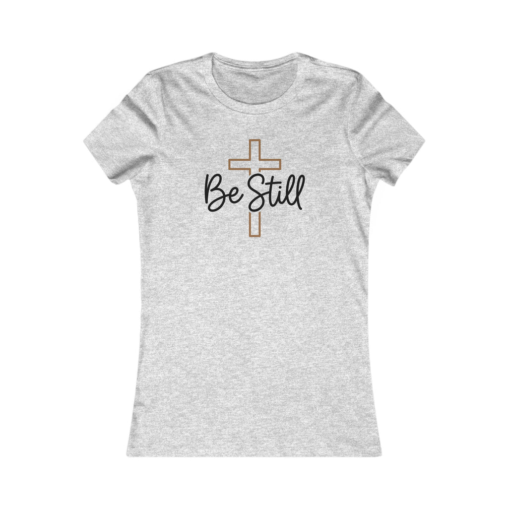 Forge and Thread Co - Be Still Cross Women's Tee — Inspirational Christian Shirt