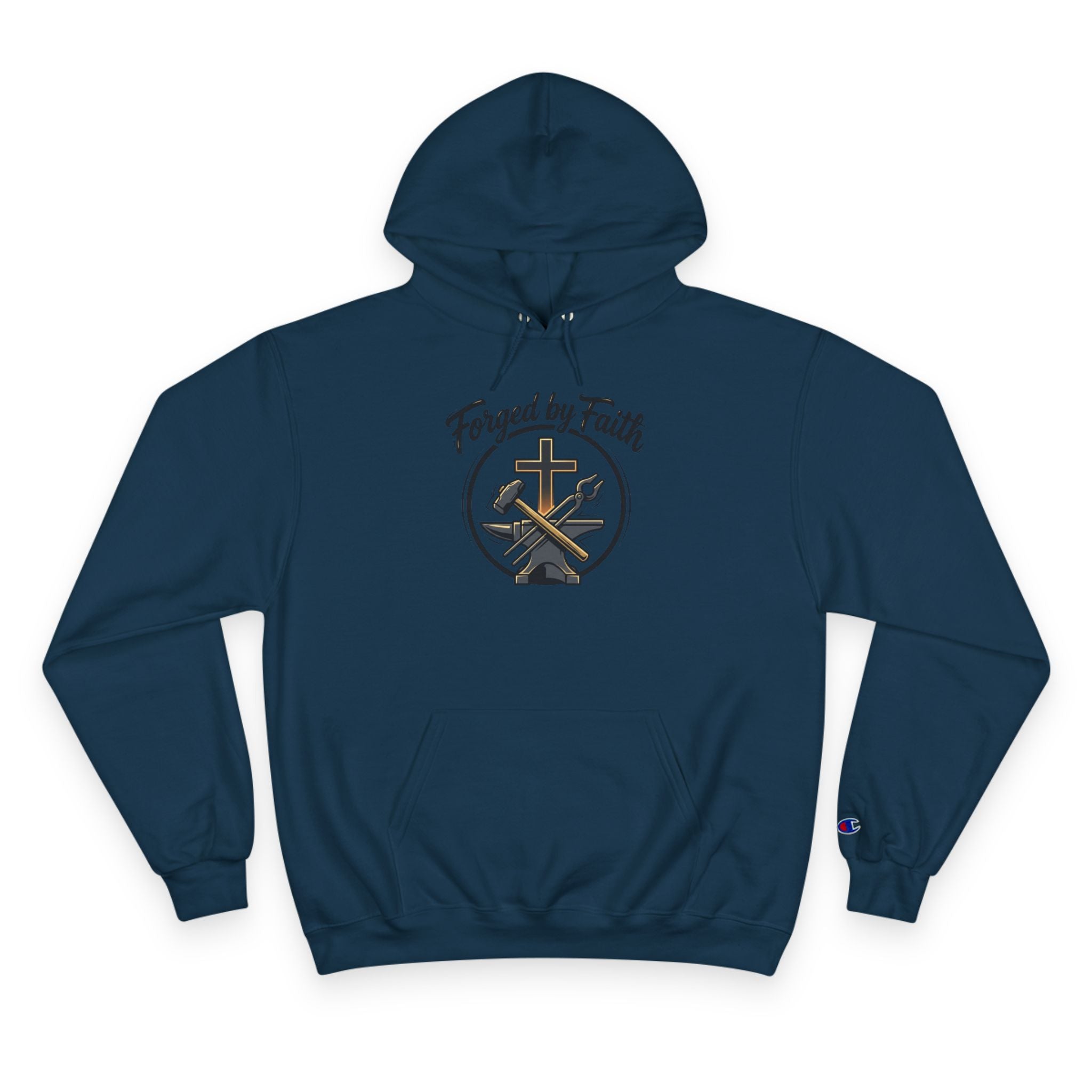 Forge and Thread Co - Forged by Faith Champion Hoodie