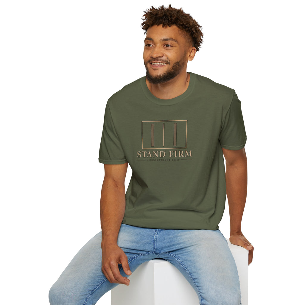 Stand Firm T-Shirt — 1 Corinthians 16:13 Christian Faith Tee