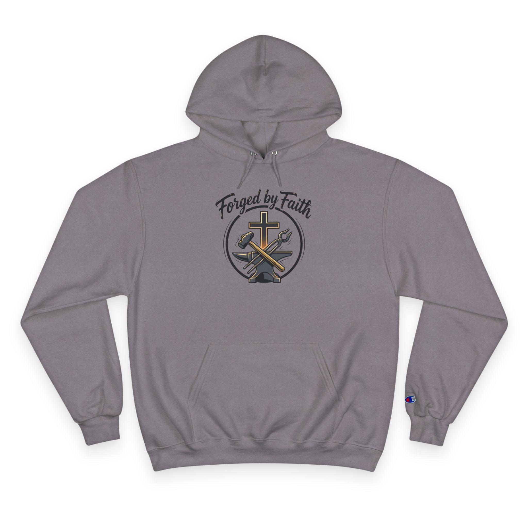 Forge and Thread Co - Forged by Faith Champion Hoodie
