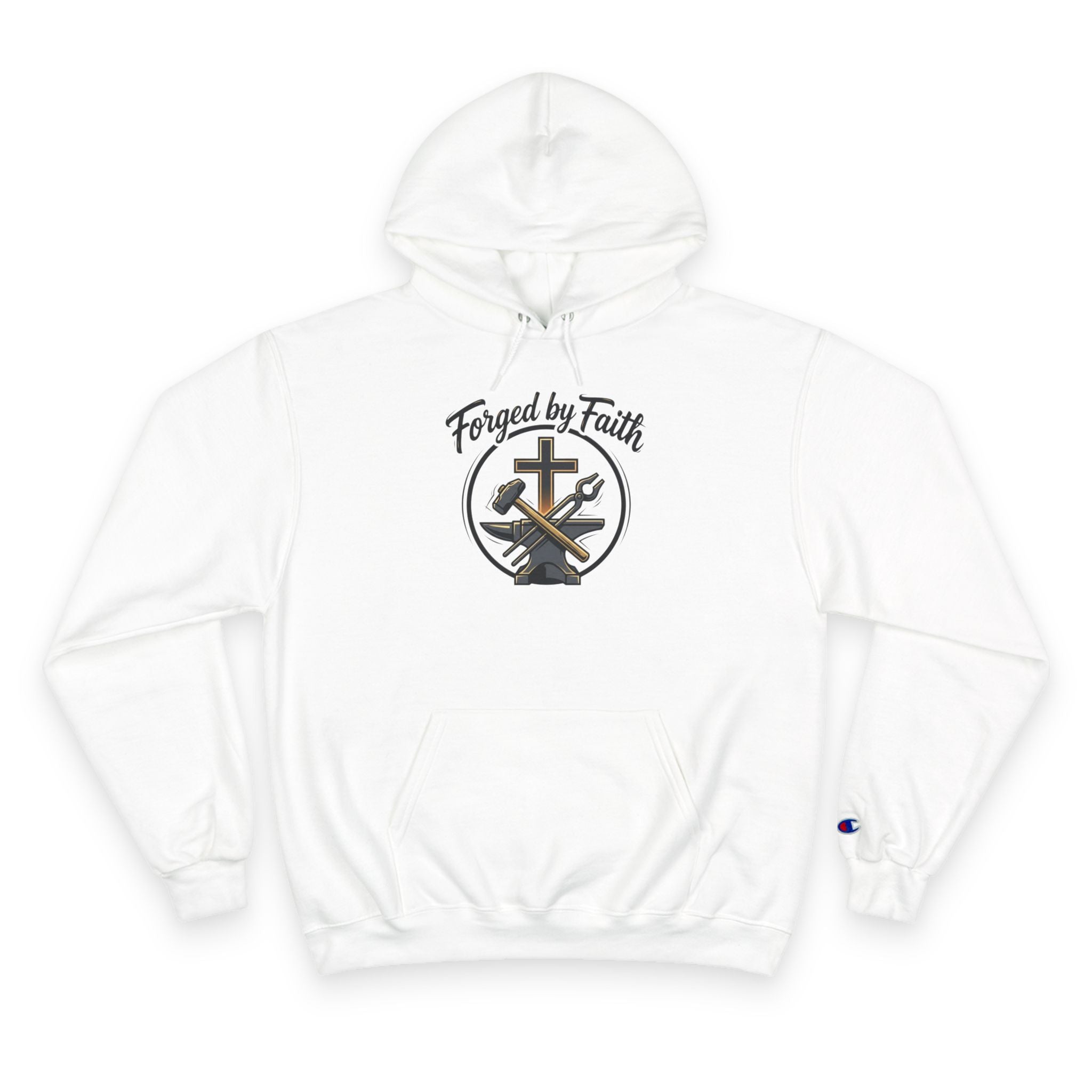 Forge and Thread Co - Forged by Faith Champion Hoodie