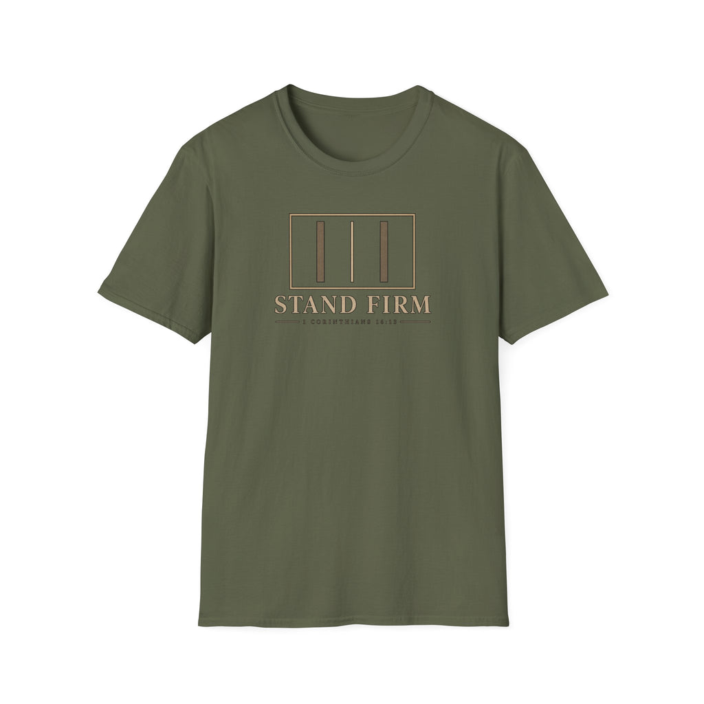 Stand Firm T-Shirt — 1 Corinthians 16:13 Christian Faith Tee