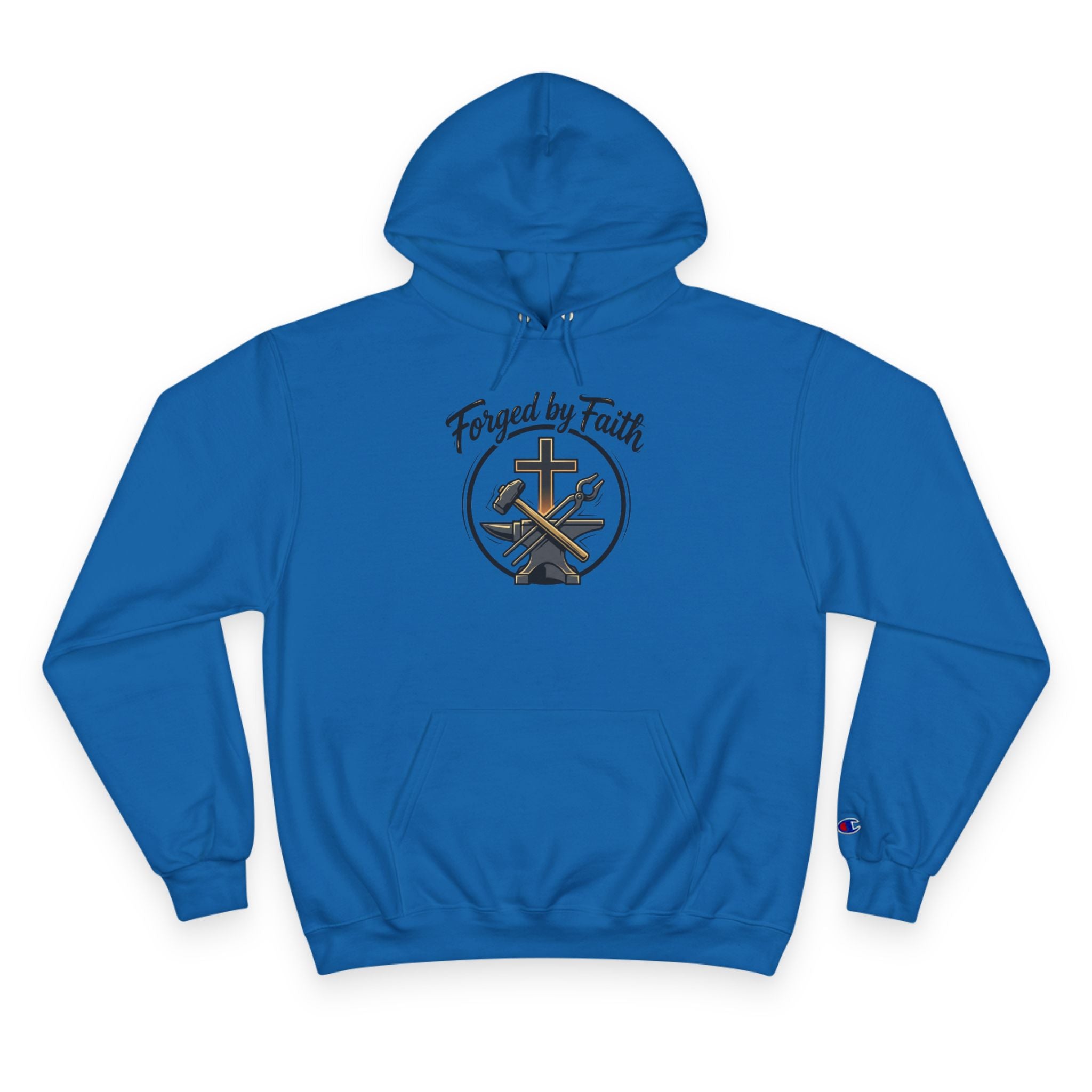 Forge and Thread Co - Forged by Faith Champion Hoodie