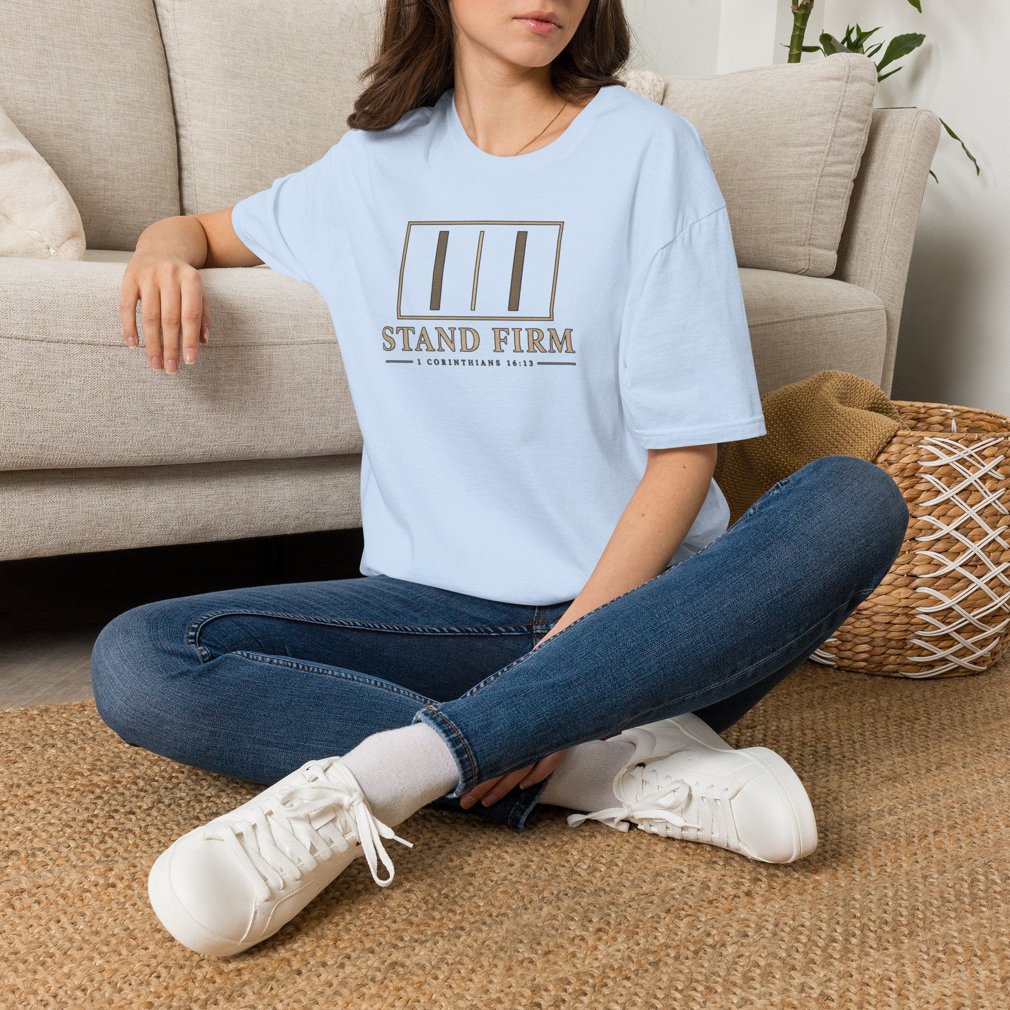 Stand Firm T-Shirt — 1 Corinthians 16:13 Christian Faith Tee