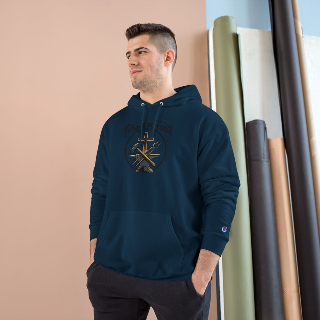 Forge and Thread Co - Forged by Faith Champion Hoodie
