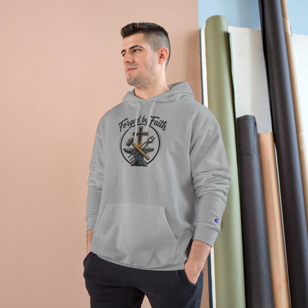 Forge and Thread Co - Forged by Faith Champion Hoodie