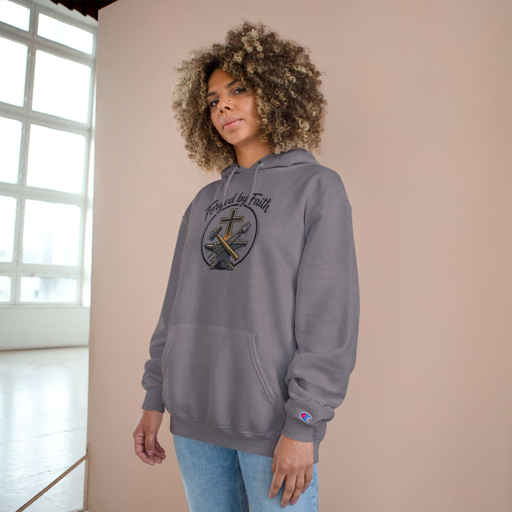 Forge and Thread Co - Forged by Faith Champion Hoodie
