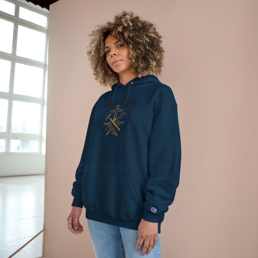 Forge and Thread Co - Forged by Faith Champion Hoodie