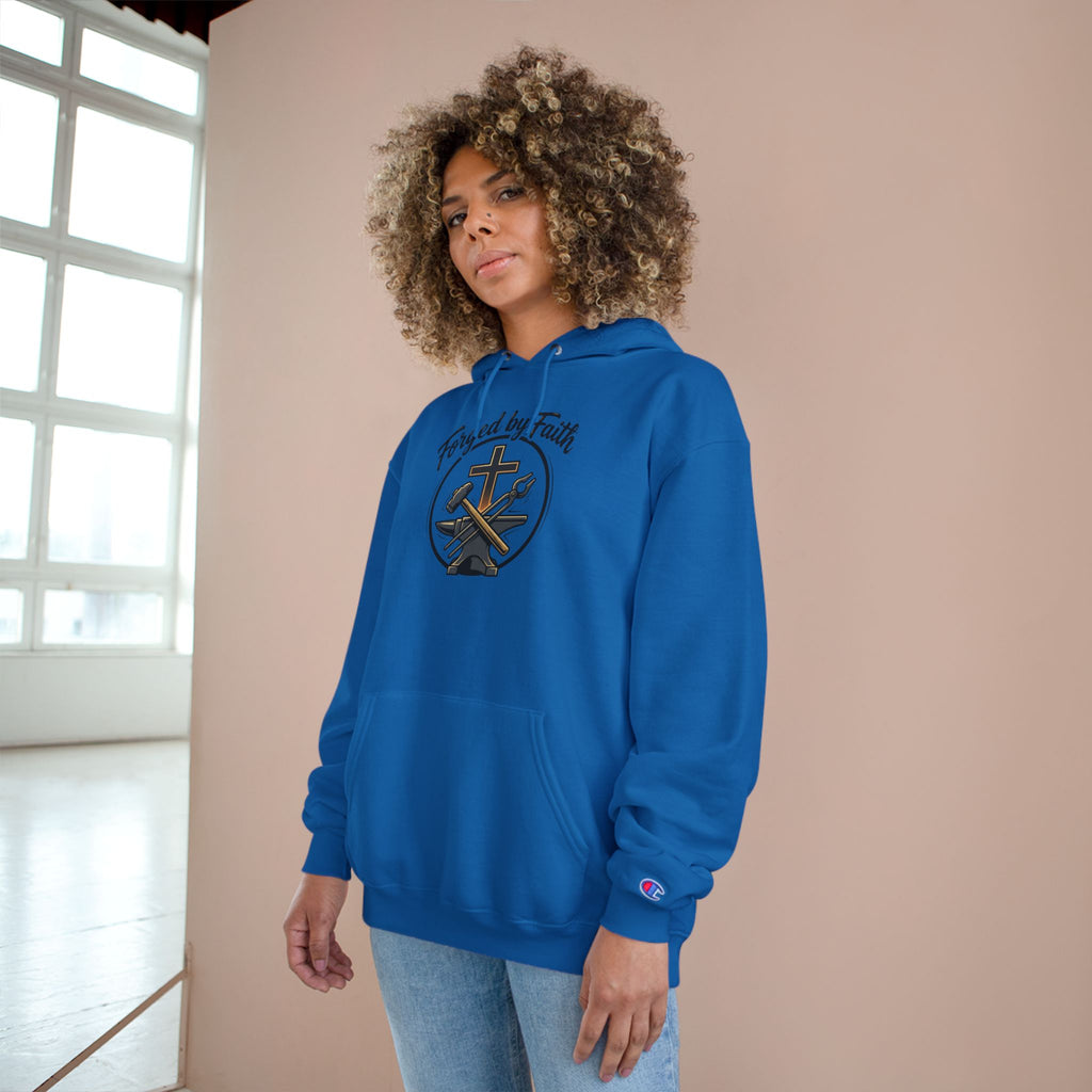 Forge and Thread Co - Forged by Faith Champion Hoodie