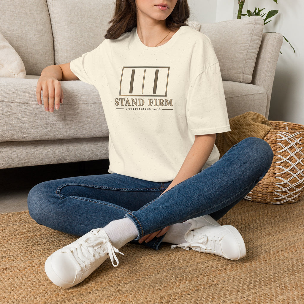 Stand Firm T-Shirt — 1 Corinthians 16:13 Christian Faith Tee