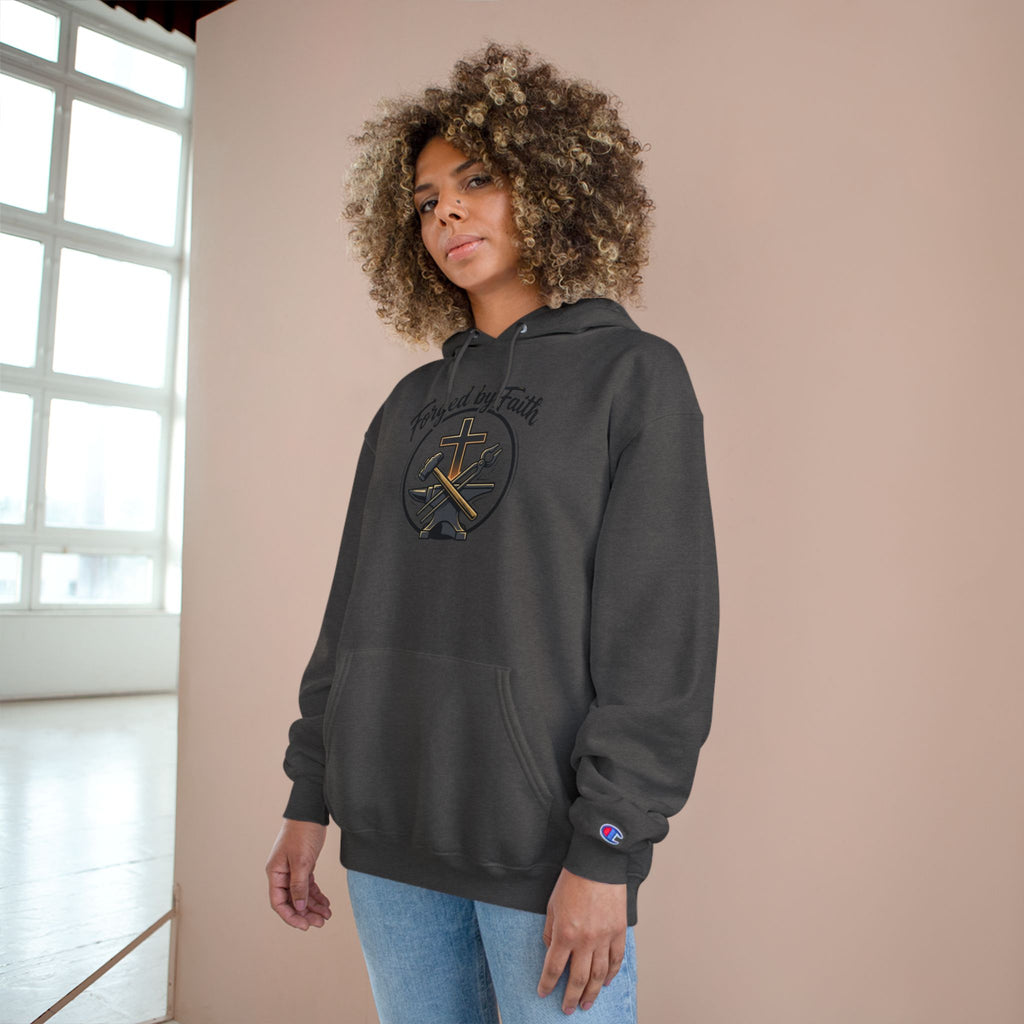 Forge and Thread Co - Forged by Faith Champion Hoodie