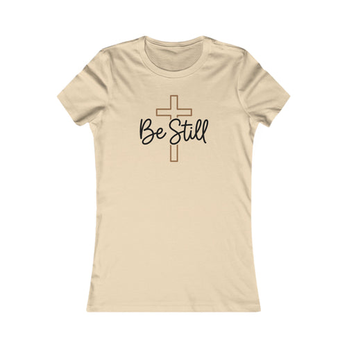 Forge and Thread Co - Be Still Cross Women's Tee — Inspirational Christian Shirt