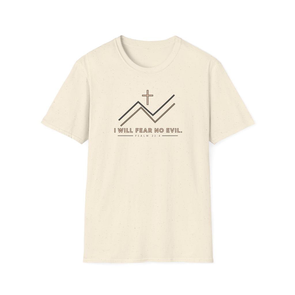 Faith Mountain T‑Shirt — "I Will Fear No Evil" Psalm 23:4 Christian Tee