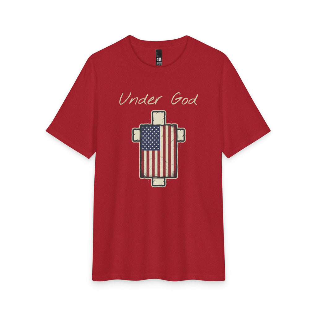 Forge and Thread Co - Under God American Flag Cross T-Shirt