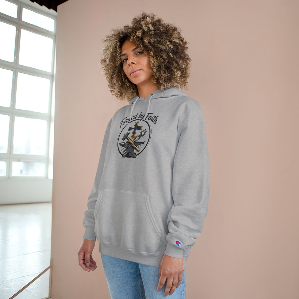 Forge and Thread Co - Forged by Faith Champion Hoodie