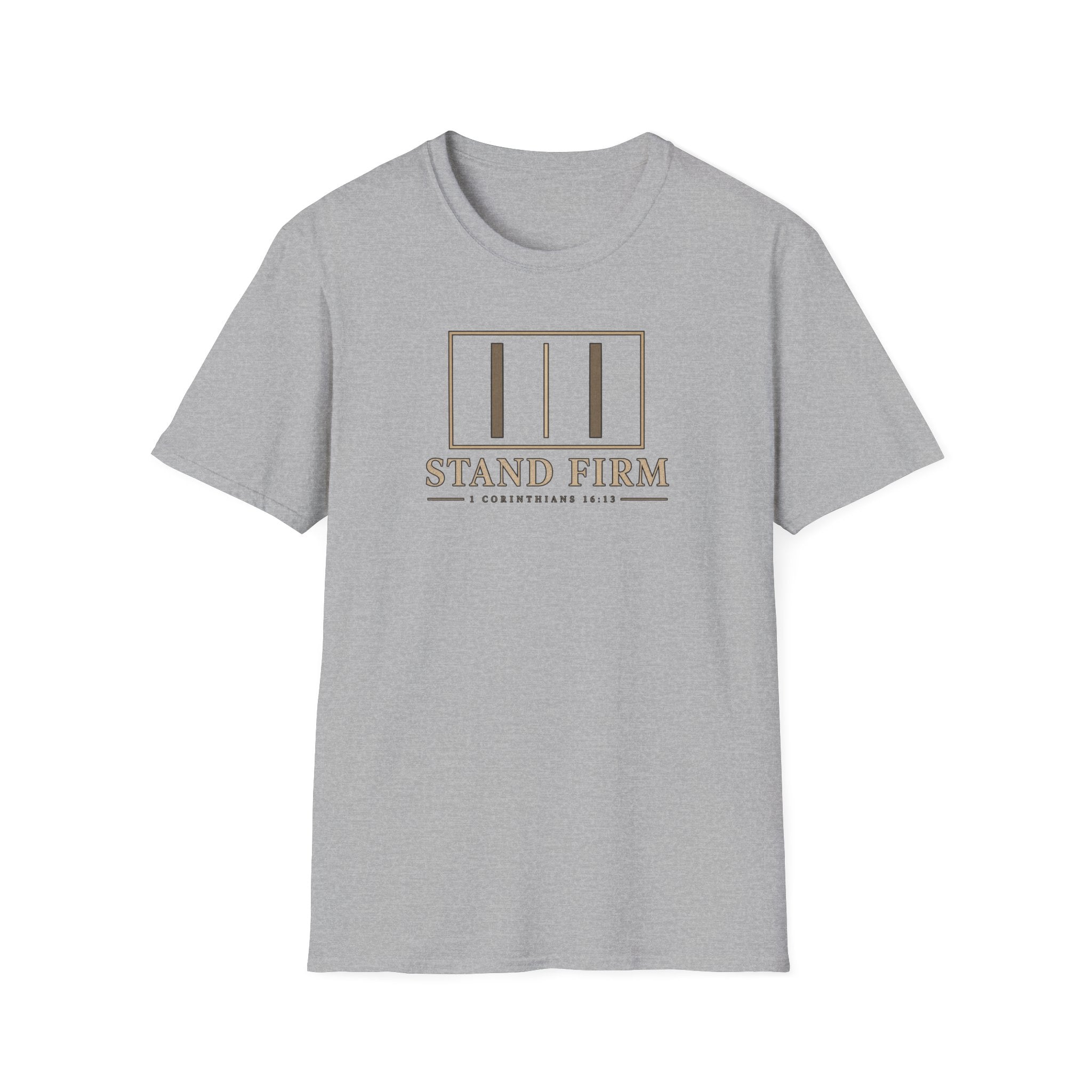 Stand Firm T-Shirt — 1 Corinthians 16:13 Christian Faith Tee