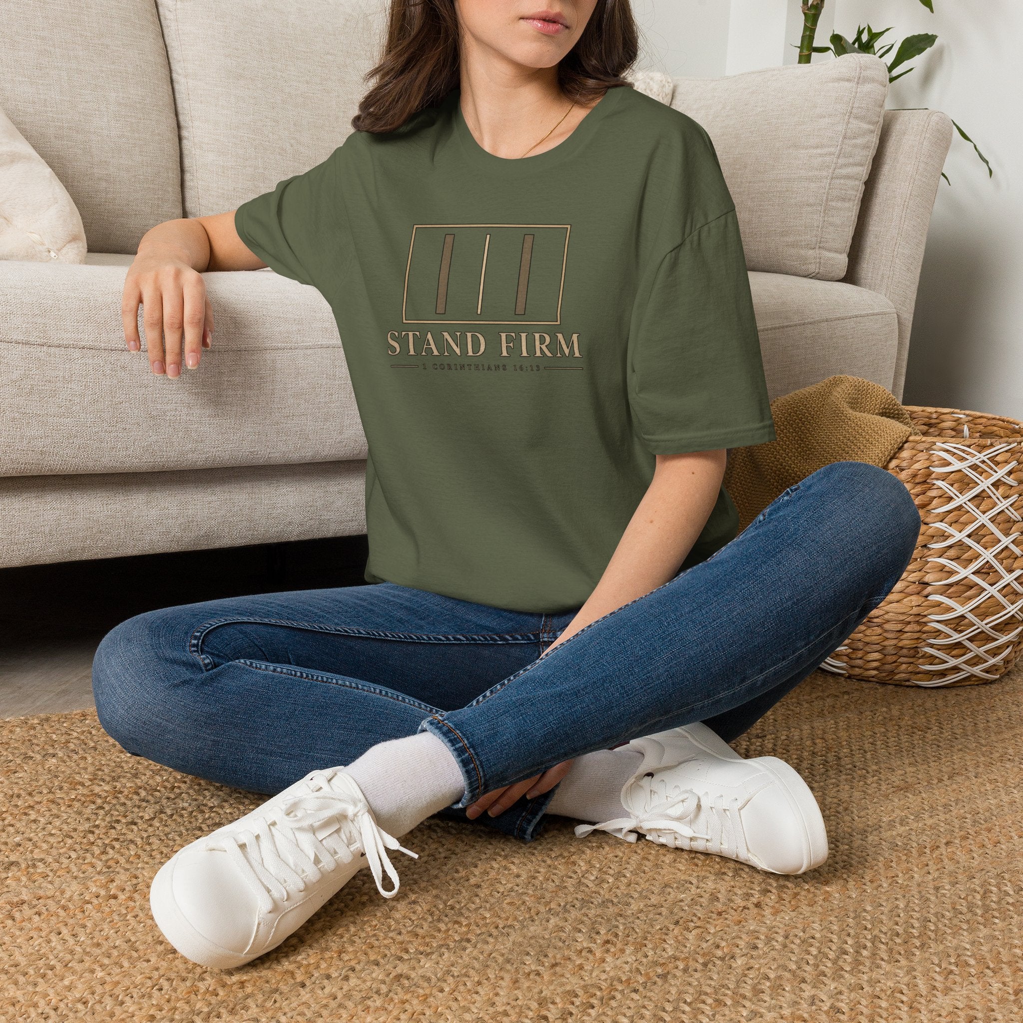Stand Firm T-Shirt — 1 Corinthians 16:13 Christian Faith Tee
